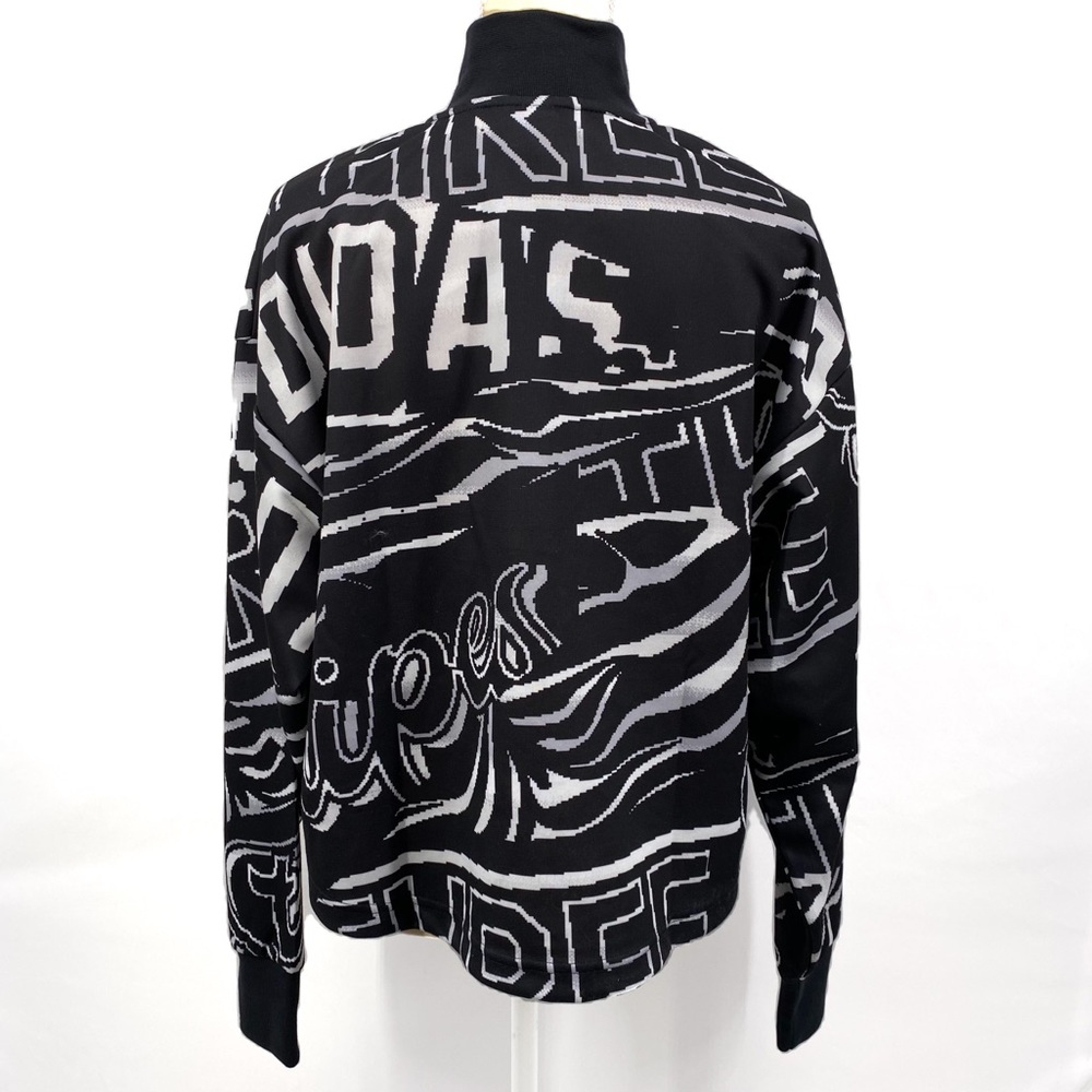 ADIDAS Women’s Halfzip Graphic Sweatshirt Black Size XL - Picture 9 of 16